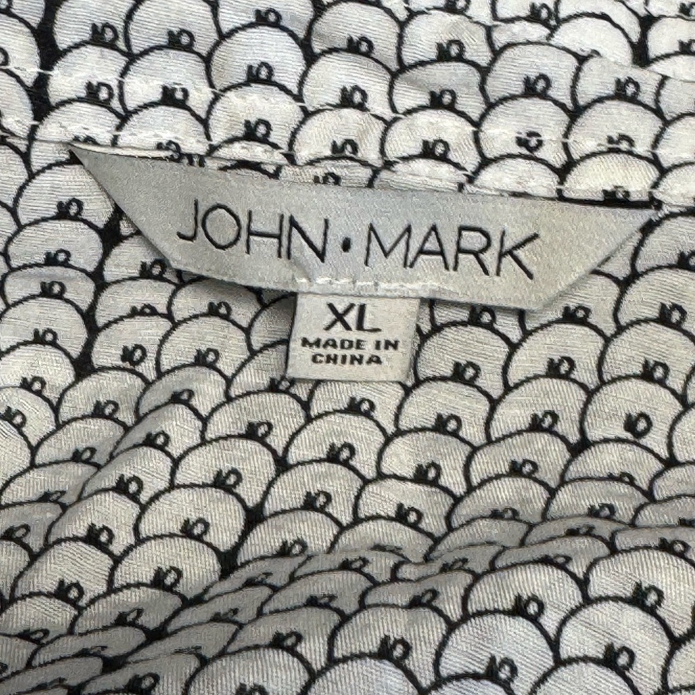 NWT John & Mark Women's Sequin Print Tunic Blouse Long Sleeve Multicolor Size XL - Picture 9 of 12